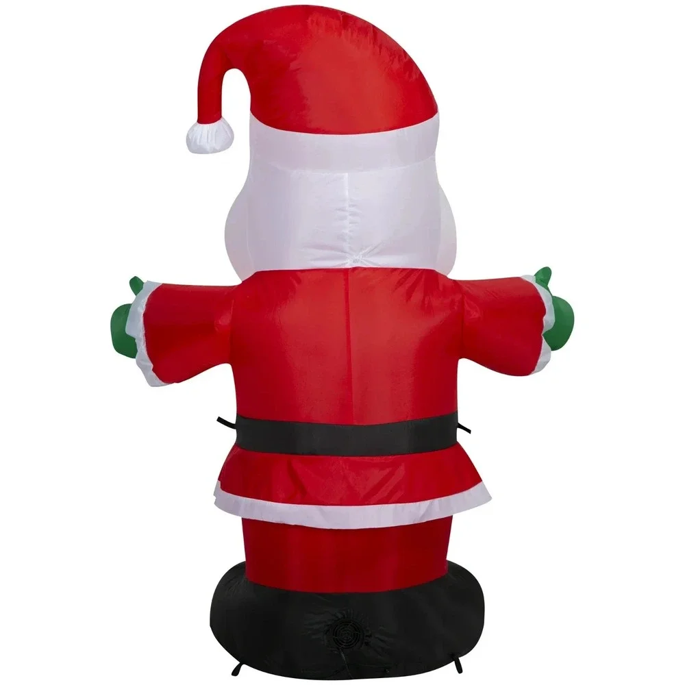 Holiday Time Santa Yard Inflatable Airblown Light Up 4 Ft Christmas Classic‎ NEW